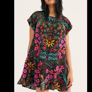 NWT- Free People Strawberry Fields Mini Dress